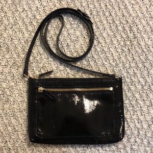 Cole Haan Black Patent Leather Crossbody Purse
